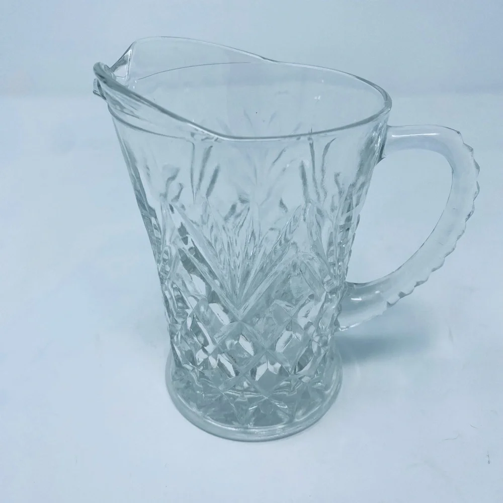 Vintage Glass Cream Pitcher